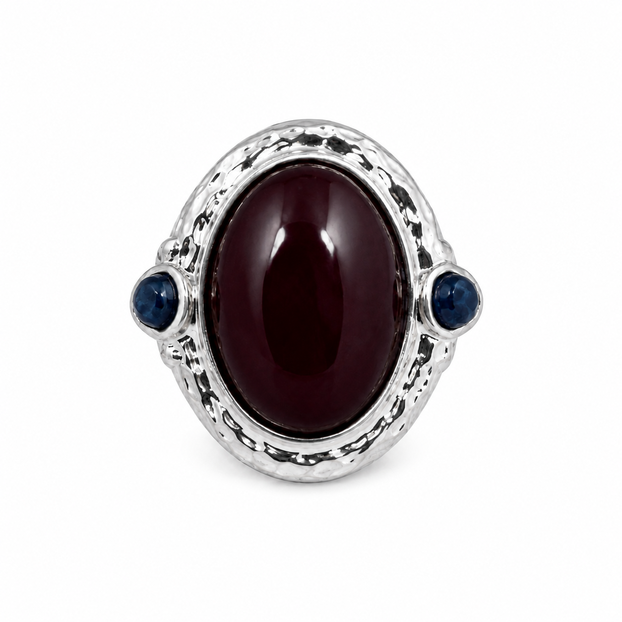 GIA RING SILVER BORDEAUX