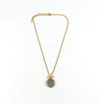 Athena Medallion Necklace Yellow Gold