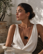 Bean Necklace Onyx