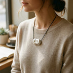 Bean Necklace Silver