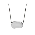 Bean Necklace Silver