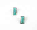Bo Earrings Small Silver Turquoise