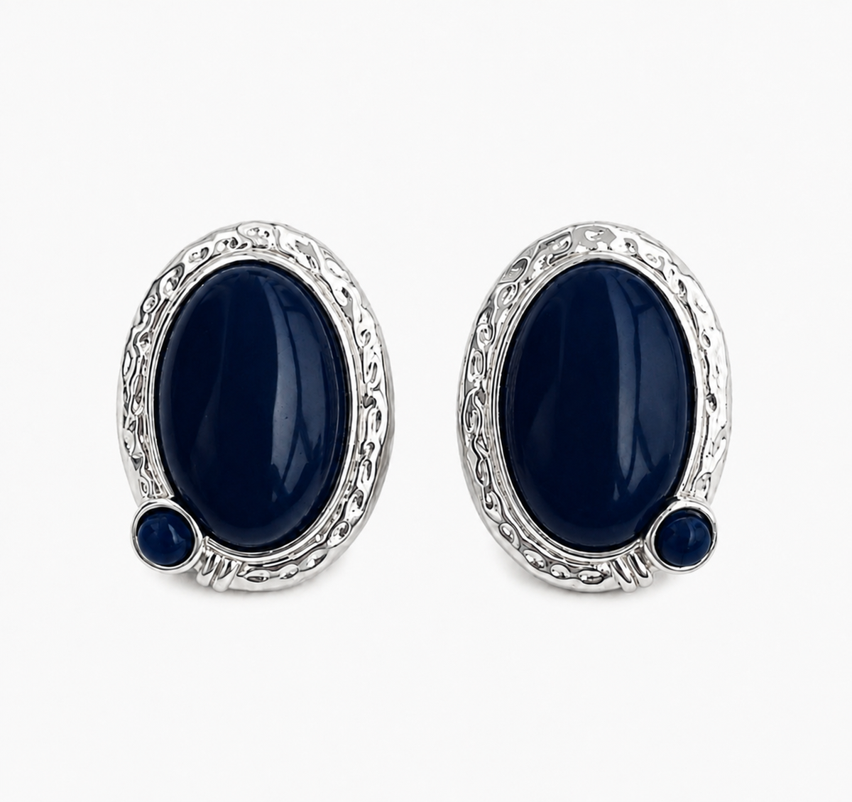 ICON EARRINGS SILVER MIDNIGHT- PRE-ORDER