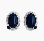ICON EARRINGS SILVER MIDNIGHT