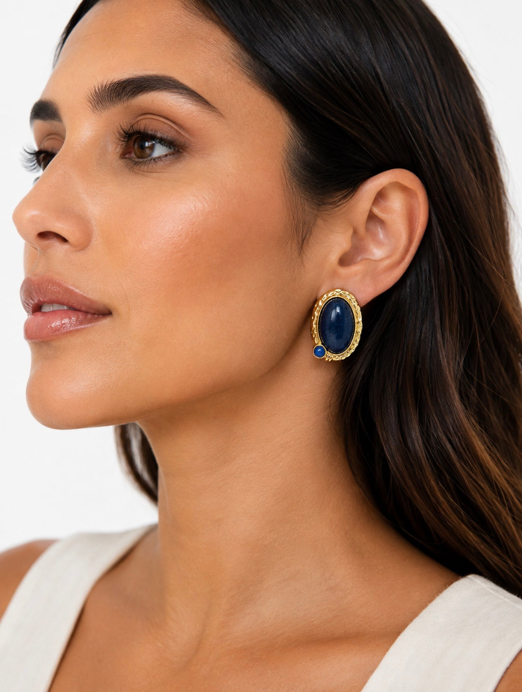 ICON EARRINGS GOLD MIDNIGHT