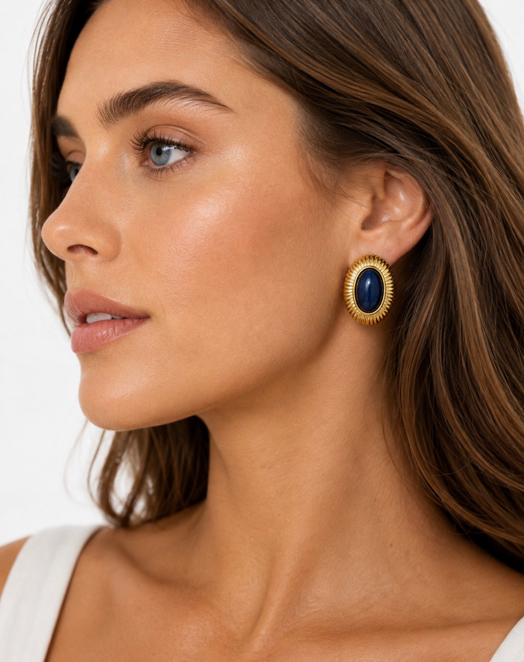 SCARLETT EARRINGS GOLD MIDNIGHT