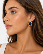 SCARLETT EARRINGS GOLD MIDNIGHT