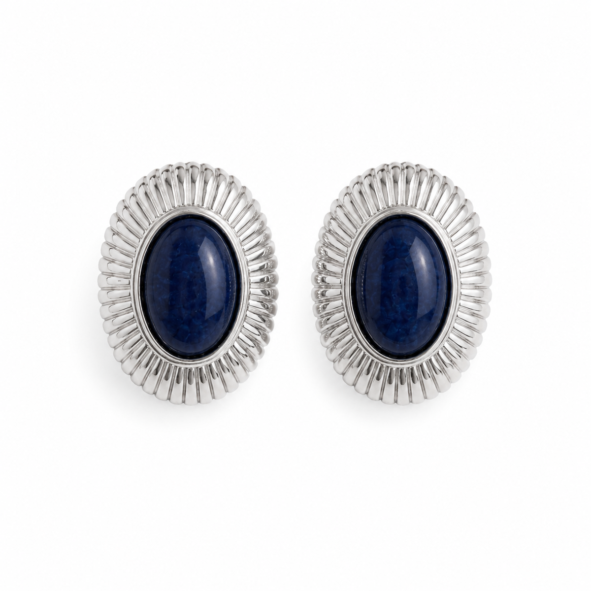 SCARLETT EARRINGS SILVER MIDNIGHT-PRE-ORDER
