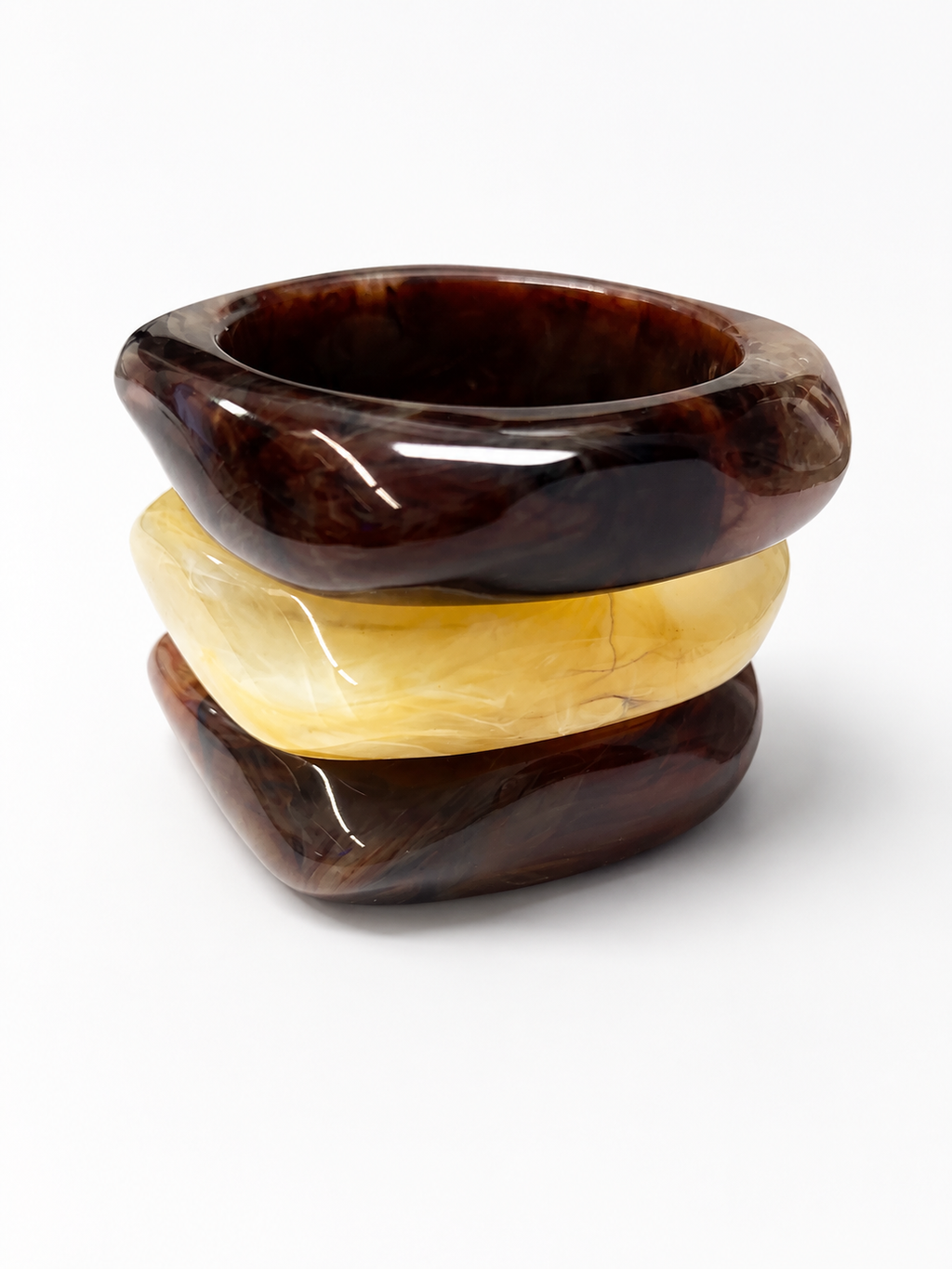 Resin Bangles - Set of 3