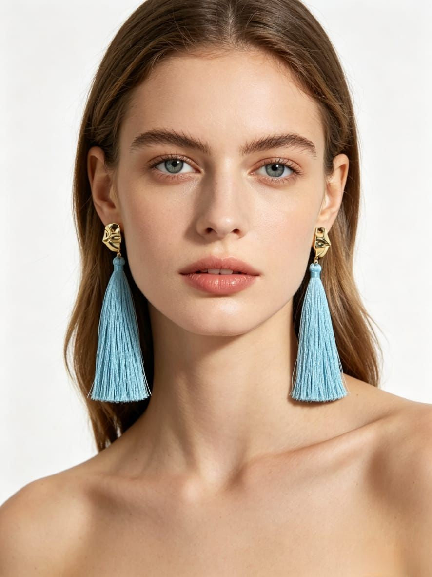 Riviera Tassel Earrings Turqoise