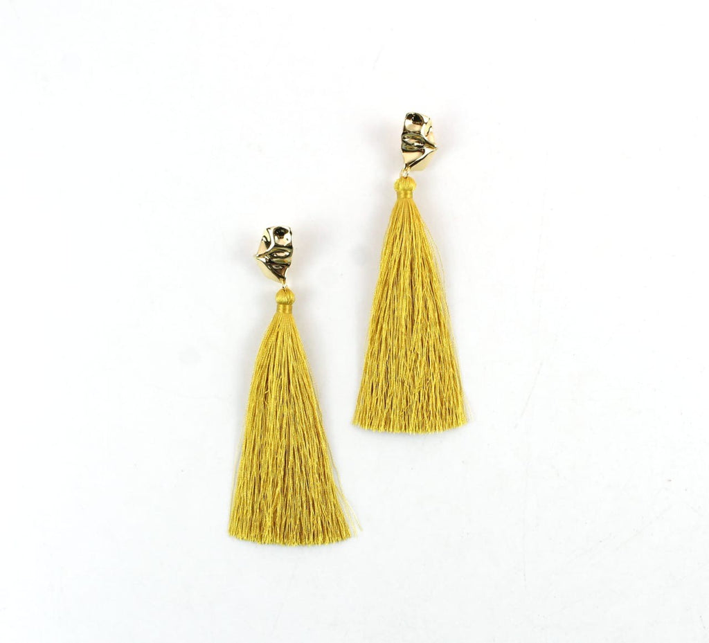 Riviera Tassel Earrings Gold