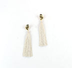 Riviera Tassel Earrings Ivory