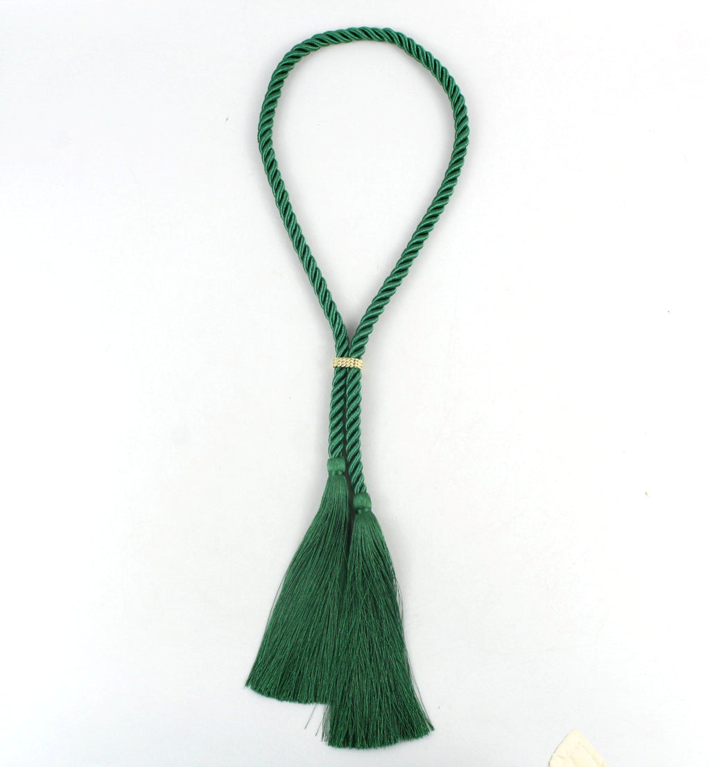 Riviera Tassel Necklace Emerald